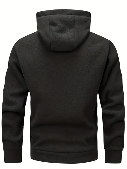 Marek | Bequemer Hoodie mit Zipper und Fronttaschen