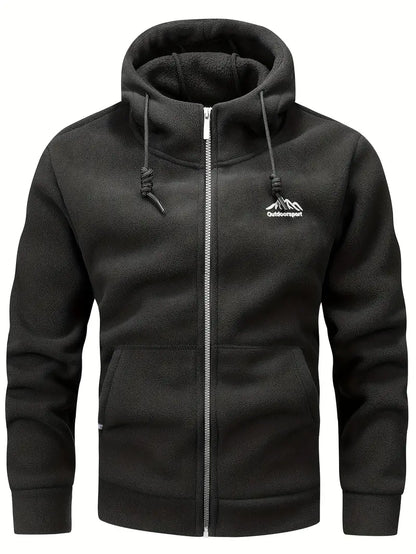 Marek | Bequemer Hoodie mit Zipper und Fronttaschen
