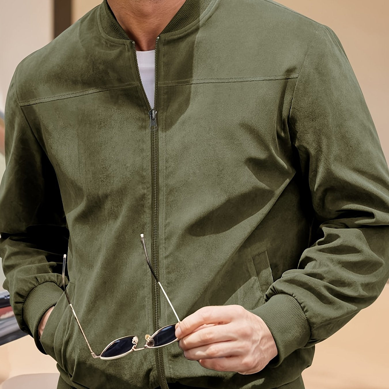 Max | Stylische Wildlederjacke Herren im Vintage-Stil