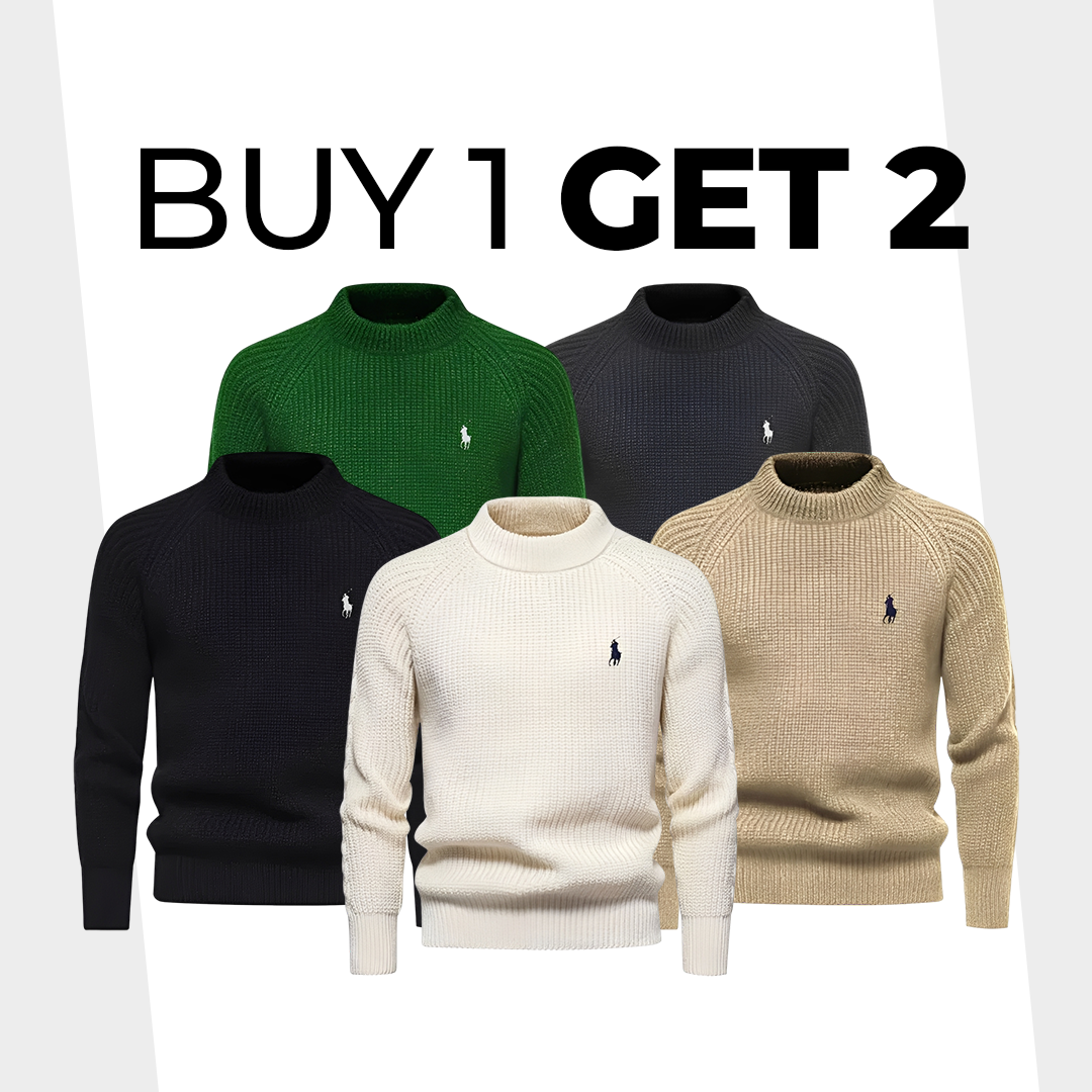 [1 KAUFEN, 2 BEKOMMEN] Baumwoll-Rundhalspullover RL